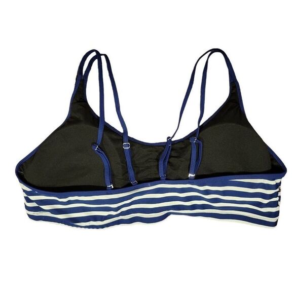 Bikini Sexy Plus Size Blue White Striped BRAND NEW Bathing Swim Suit Two Piece - Picture 8 of 11
